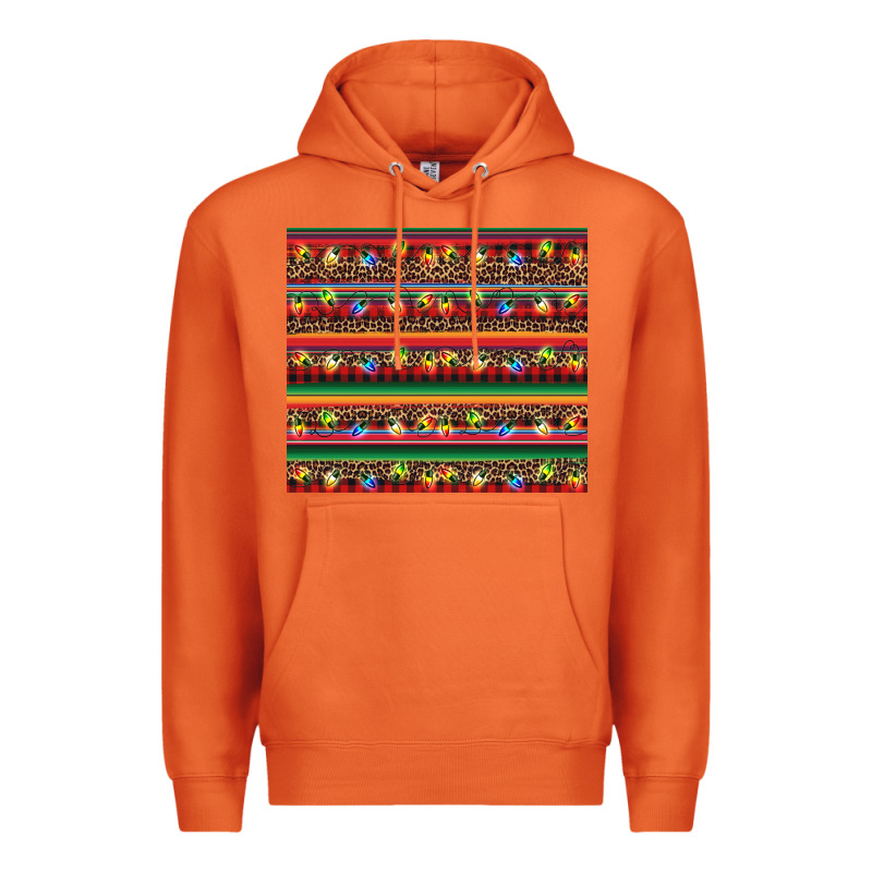 Christmas Lights Serape Premium Hoodie by BarkalooDesign | Teevron