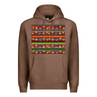 Chestnut Christmas lights serape Premium Hoodie - BarkalooDesign