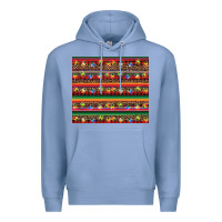 Colony Blue Christmas lights serape Premium Hoodie - BarkalooDesign