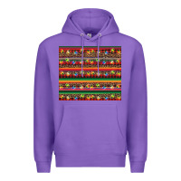 Purple Christmas lights serape Premium Hoodie - BarkalooDesign