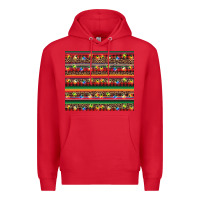 Red Christmas lights serape Premium Hoodie - BarkalooDesign