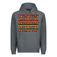 Rock Christmas lights serape Premium Hoodie - BarkalooDesign