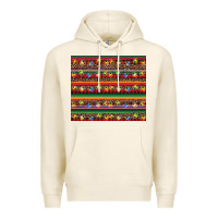 Tofu Christmas lights serape Premium Hoodie - BarkalooDesign