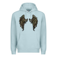 Blue Mist leopard camouflage wings Premium Hoodie - RanaPortraitStore