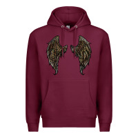 Burgundy leopard camouflage wings Premium Hoodie - RanaPortraitStore