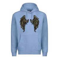 Colony Blue leopard camouflage wings Premium Hoodie - RanaPortraitStore