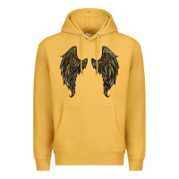 Mustard leopard camouflage wings Premium Hoodie - RanaPortraitStore