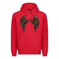 Red leopard camouflage wings Premium Hoodie - RanaPortraitStore