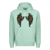Seafoam leopard camouflage wings Premium Hoodie - RanaPortraitStore
