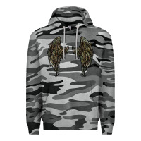 Slate Camo leopard camouflage wings Premium Hoodie - RanaPortraitStore