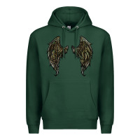 Sports Green leopard camouflage wings Premium Hoodie - RanaPortraitStore