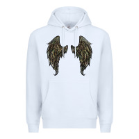 White leopard camouflage wings Premium Hoodie - RanaPortraitStore
