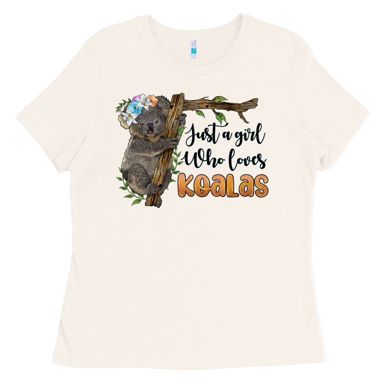 Just A Girl Who Loves Koalas Ladies Tee by BarkalooDesign | Teevron