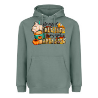 Sage stressed blessed pumpkin obsessed Heavyweight Hoodie - CowhideDigitalArt