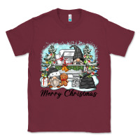 Burgundy merry christmas gnomes Classic Tee - Zillion Design Studio