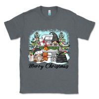 Charcoal Heather merry christmas gnomes Classic Tee - Zillion Design Studio