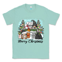 Seafoam merry christmas gnomes Classic Tee - Zillion Design Studio