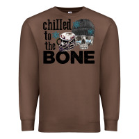 Chestnut Chilled to the bone skull winter Premium Sweatshirt - FaDigitalArtStudio