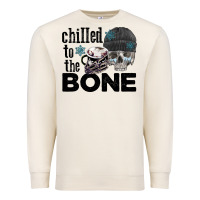 Sandshell Chilled to the bone skull winter Premium Sweatshirt - FaDigitalArtStudio