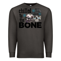 Smoke Chilled to the bone skull winter Premium Sweatshirt - FaDigitalArtStudio