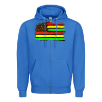 True Royal juneteenth flag Zipper Hoodie - texasbilliewilder