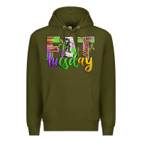 Army Green fat tuesday mardi gras Premium Hoodie - Jasminsmagicworld