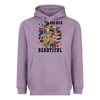 Lavender America the beautiful 4th of july Heavyweight Hoodie - CowGirlArtShop