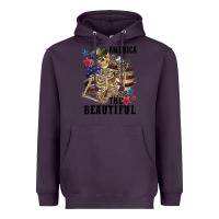 Plum America the beautiful 4th of july Heavyweight Hoodie - CowGirlArtShop