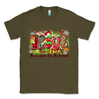 Army Green jesus the reason for the season Classic Tee - Zillion Design Studio