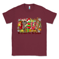 Burgundy jesus the reason for the season Classic Tee - Zillion Design Studio