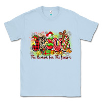 Dusty Blue jesus the reason for the season Classic Tee - Zillion Design Studio