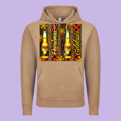 Beer Bottle For Christmas Vintage Hoodie Designed By Adodesignshop