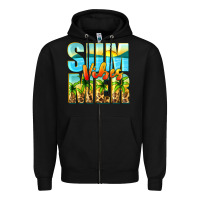Black summer vibes Zipper Hoodie - Zillion Design Studio
