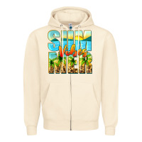 Sandshell summer vibes Zipper Hoodie - Zillion Design Studio