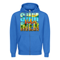 True Royal summer vibes Zipper Hoodie - Zillion Design Studio