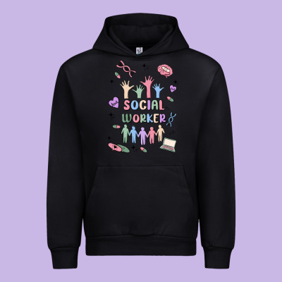 Social Worker Urban Hoodie Designed By Maliassmallbusiness