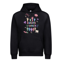 Black social worker Urban Hoodie - MaliasSmallBusiness