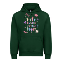 Forest Green social worker Urban Hoodie - MaliasSmallBusiness