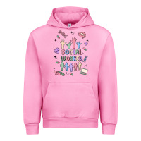 Fuchsia Pink social worker Urban Hoodie - MaliasSmallBusiness