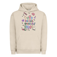 Pigment French Oak social worker Urban Hoodie - MaliasSmallBusiness