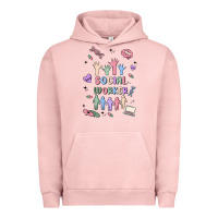Pigment Salmon social worker Urban Hoodie - MaliasSmallBusiness