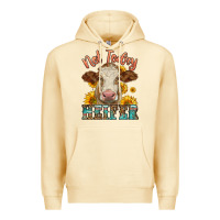 Pina Colada heifer with sunflowers Premium Hoodie - LillyAllenDesigns