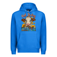 True Royal heifer with sunflowers Premium Hoodie - LillyAllenDesigns