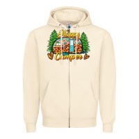 Sandshell happy camper Zipper Hoodie - Zillion Design Studio