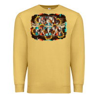 Antique Gold girl mama Premium Sweatshirt - RacoonDesign