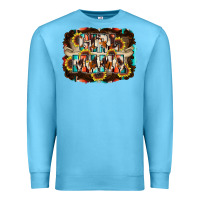 Ocean Blue girl mama Premium Sweatshirt - RacoonDesign