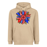 Mushroom America sunflower Heavyweight Hoodie - Neo Western
