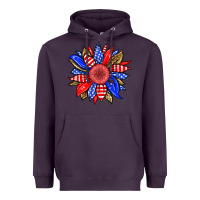 Plum America sunflower Heavyweight Hoodie - Neo Western