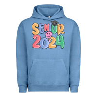 Pigment Pebble Blue senior 2024 Urban Hoodie - MaliasSmallBusiness