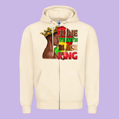 Zipper Hoodie juneteenth black king